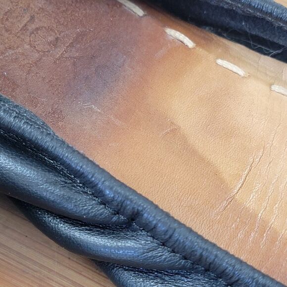 Tieks By Gavrieli Women's Ballet Flats Size 7 Leather Slip On Black And Green - Picture 14 of 14